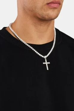JWL-PEND 925 Cross Pendant - White