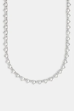 Women JWL-CHN Alternating Round Tennis Chain - 6mm