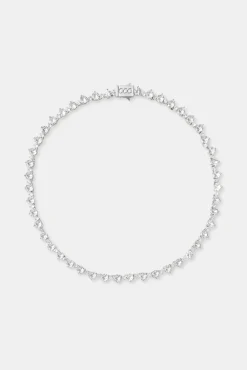Women JWL-CHN Alternating Round Tennis Chain - 6mm