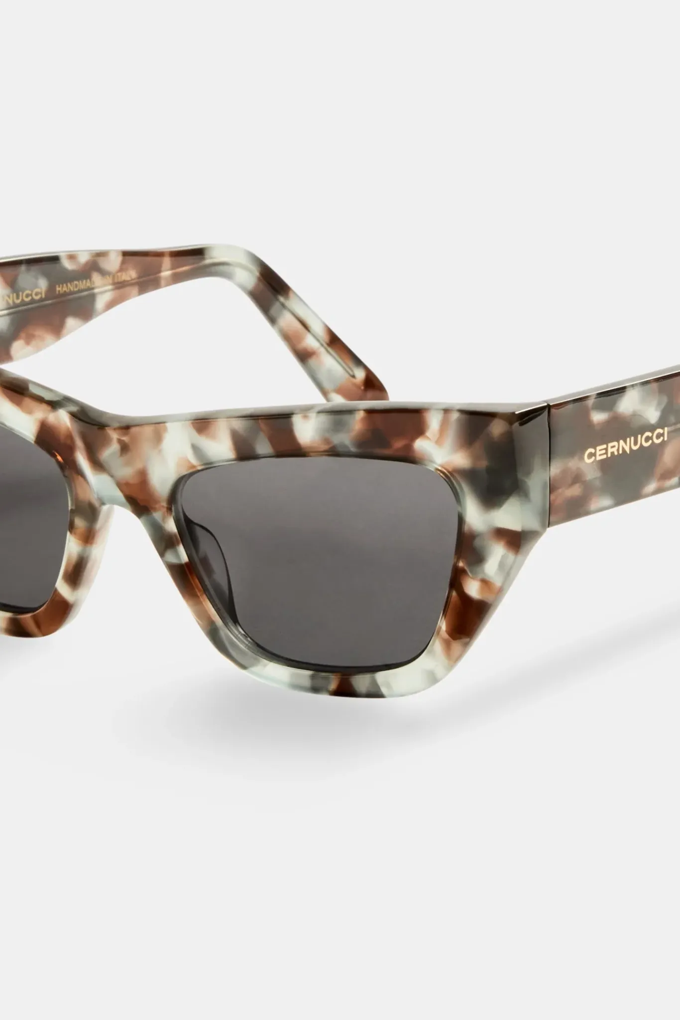 Women CLO-ACC Angled Square Acetate Sunglasses - Tort