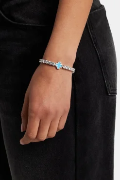 Women JWL-BRA Baby Blue Motif Tennis Bracelet