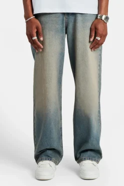 CLO-BOT-DEN Baggy Fit Jeans - Antique Wash