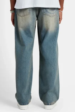 CLO-BOT-DEN Baggy Fit Jeans - Antique Wash