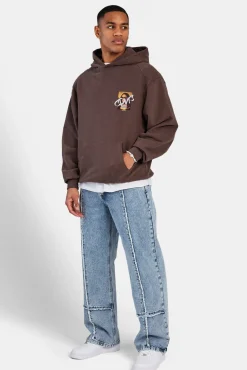 CLO-BOT-DEN Baggy Fit Raw Edge Jean - Ice Blue