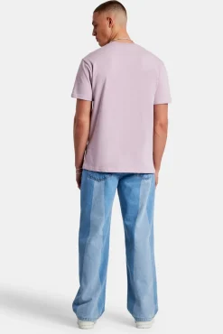 CLO-BOT-DEN Baggy Panelled Jeans - Mid Blue