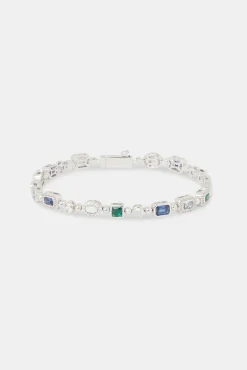JWL-BRA Blue Multi Gemstone & Opal Bracelet - 6mm