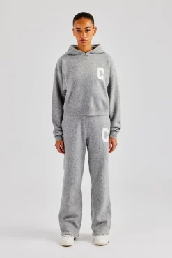 Women CLO-TOP-HS-HOOD-KTW C Knitted Hoodie - Grey