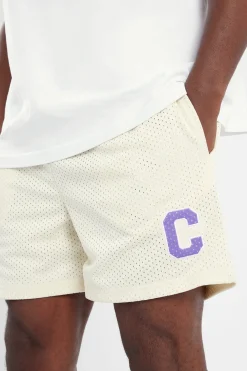 CLO-BOT C Mesh Shorts - Cream