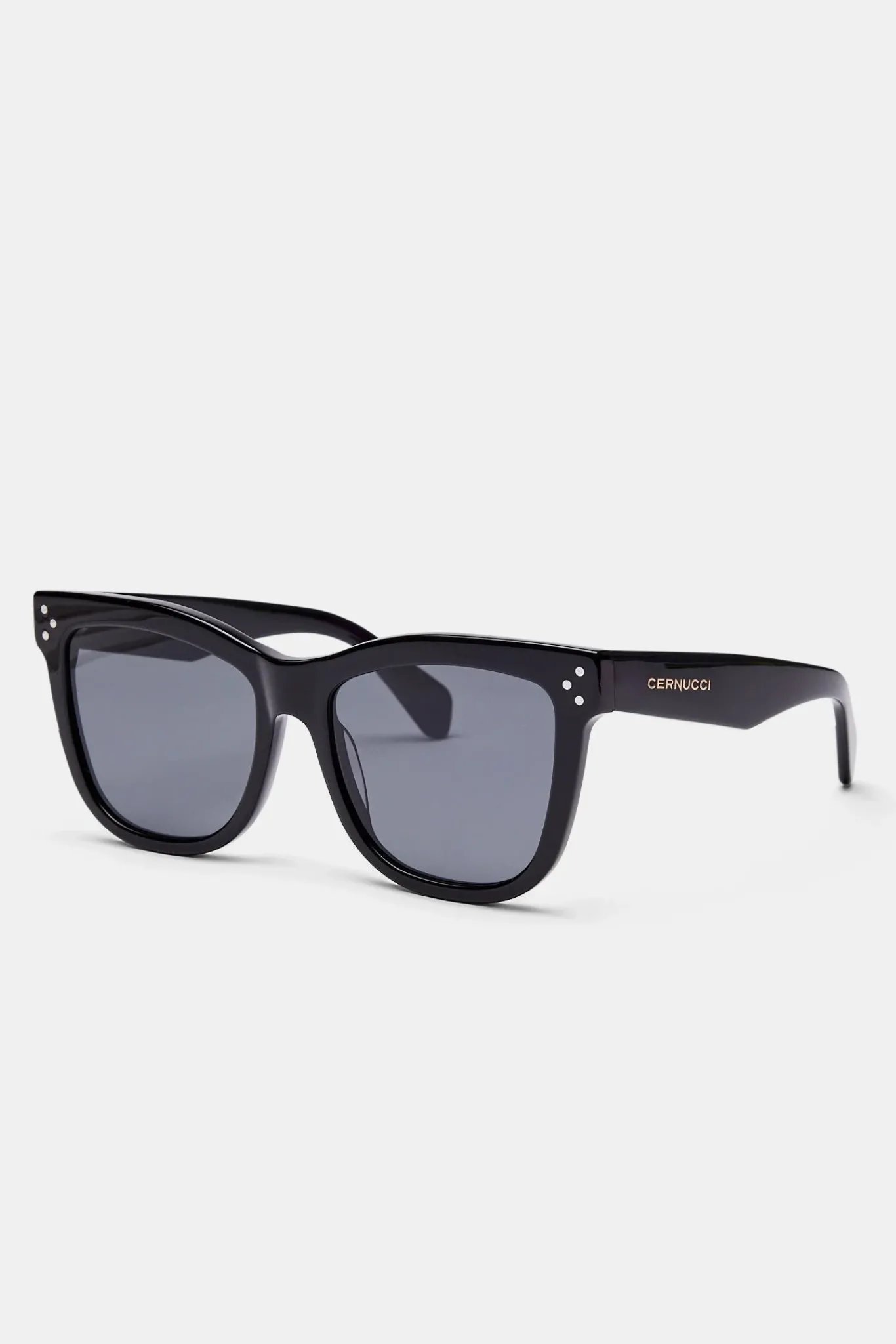Women CLO-ACC Cat Eye Acetate Sunglasses - Black