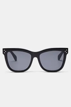 Women CLO-ACC Cat Eye Acetate Sunglasses - Black