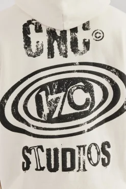 CLO-TOP-HS-HOOD Cernucci 17 Studios Oversized Hoodie - Off White