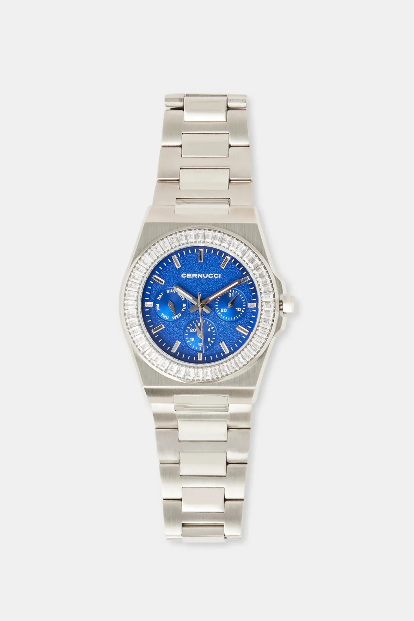 JWL-ACC-WAT Cernucci Baguette Bezel Watch - Silver