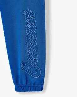 CLO-BOT-TRO Cernucci Embroidered Jogger - Cobalt Blue