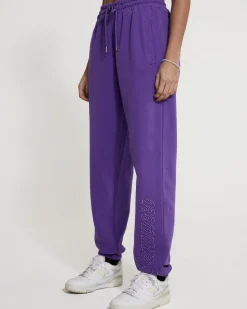 CLO-BOT-TRO Cernucci Embroidered Jogger - Purple