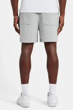 CLO-BOT Cernucci Embroidered Shorts - Ash Grey