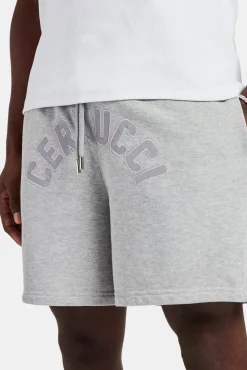 CLO-BOT Cernucci Embroidered Shorts - Ash Grey