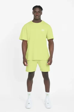 CLO-BOT Cernucci Embroidered Shorts - Lime