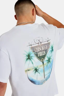CLO-TOP-TEE Cernucci Hill Oversized T-Shirt - White