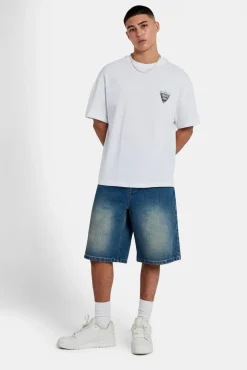 CLO-TOP-TEE Cernucci Hill Oversized T-Shirt - White