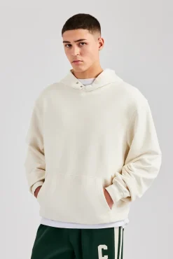 CLO-TOP-HS-HOOD Cernucci Hoodie - Ecru