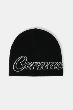 Women CLO-ACC Cernucci Intarsia Beanie Hat - Black