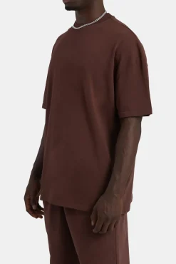 CLO-TOP-TEE Cernucci Limited Oversized T-Shirt - Chestnut