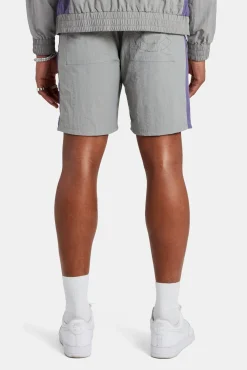 CLO-BOT Cernucci Panelled Nylon Relaxed Short - Charcoal