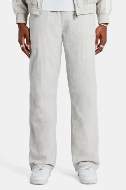 CLO-BOT-TRO Cernucci Panelled Nylon Straight Leg Trouser - Stone