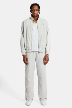 CLO-BOT-TRO Cernucci Panelled Nylon Straight Leg Trouser - Stone