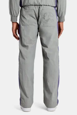 CLO-BOT-TRO Cernucci Panelled Nylon Straight Leg Trouser - Charcoal