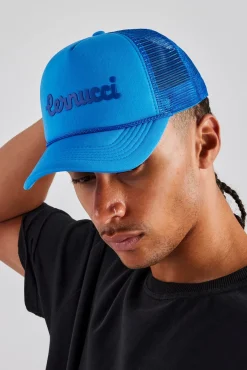 Women CLO-ACC Cernucci Script Mesh Trucker - Blue