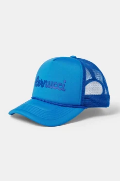 Women CLO-ACC Cernucci Script Mesh Trucker - Blue