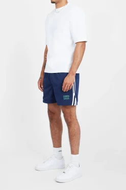 CLO-BOT Cernucci Text Mesh Short - Navy