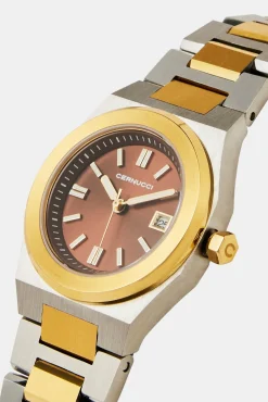 Women JWL-ACC-WAT Cernucci Two Tone Watch - Silver