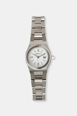 Women JWL-ACC-WAT Cernucci White Dial Polished Watch - Silver