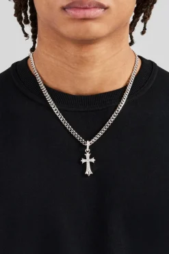 JWL-CHN Chunky Cross Polished Cuban Chain - 5mm