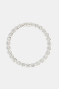 JWL-CHN Chunky Iced Baguette Link Chain - 14mm