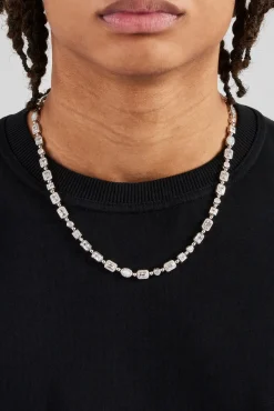 JWL-CHN Clear Multi Gemstone & Opal Chain - 6mm