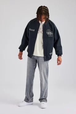 CLO-TOP-OUT CN Twill Bomber Jacket - Navy