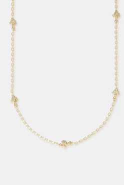 Women JWL-CHN Cross Thin Link Chain - 2.5mm - Gold