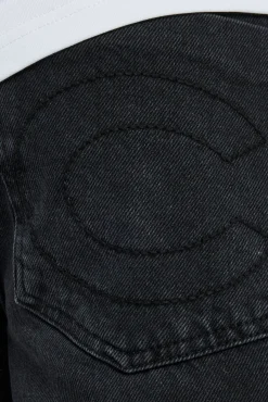 CLO-BOT-DEN Denim Short - Washed Black
