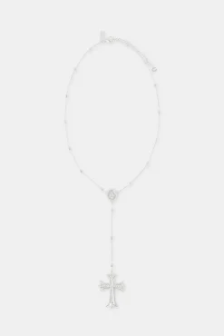 Women JWL-NECK Drop Pendant Cross Necklace - 40mm