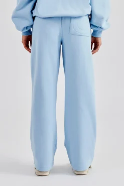 Women CLO-BOT-TRO Embroidered C Jogger - Baby Blue