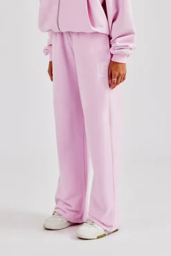 Women CLO-BOT-TRO Embroidered C Jogger - Pink