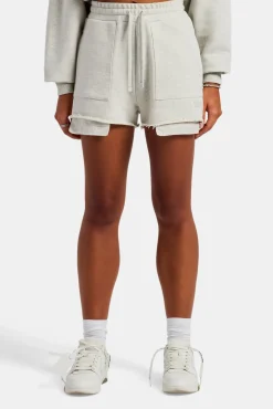Women CLO-BOT Esportivo Embroidered Short - Grey Marl