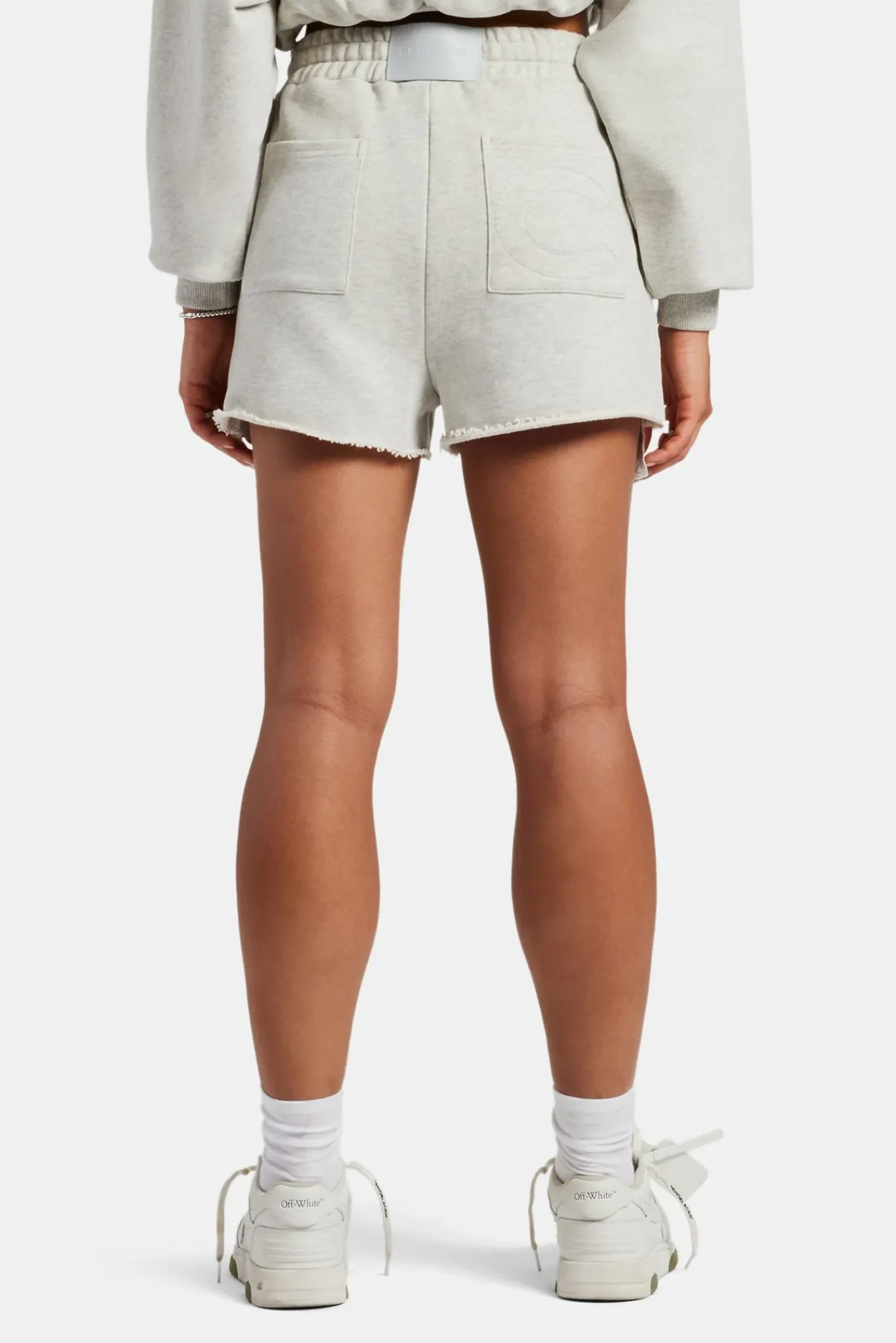 Women CLO-BOT Esportivo Embroidered Short - Grey Marl