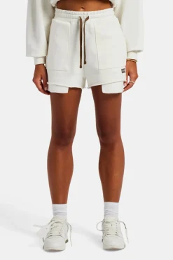 Women CLO-BOT Esportivo Embroidered Short - Off White