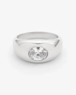 Women JWL-RNG Gemstone Dome Ring