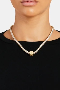 Women JWL-PEND Gold Plated Iced B Letter Block Pendant