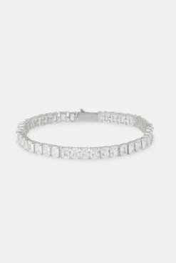 JWL-BRA Iced Baguette Stone Tennis Bracelet - 6mm